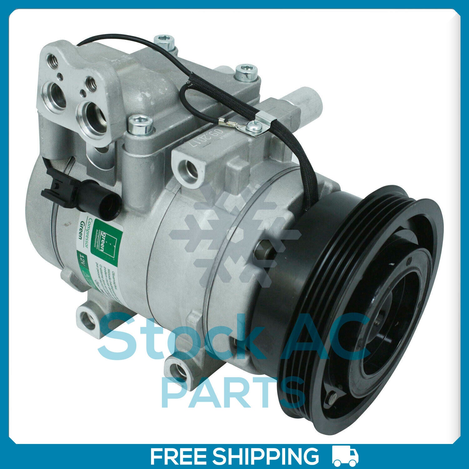 New A/C Compressor for Hyundai Accent 2001 to 05 / Hyundai Tucson 2005 to 09 - Qualy Air