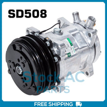 Cargar imagen en el visor de la galería, BRAND NEW A/C COMPRESSOR Model SD508 &amp; SD5H14 - 4510, 4509, 4644, 6664 - Qualy Air