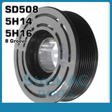 New A/C Compressor Pulley 8 GROOVE fits SD508, 5H14, 5H16
