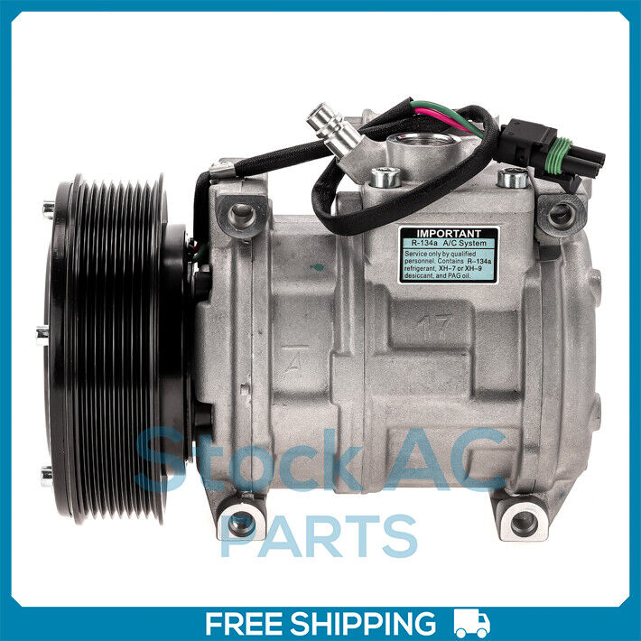 A/C Compressor for JOHN DEERE 444H, 444HLL, 444J, 544H, 544J, 624H, 624J.. - Qualy Air