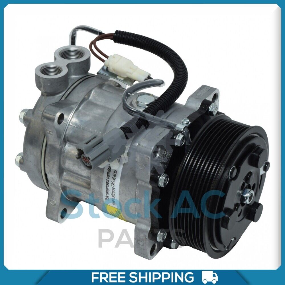 New A/C Compressor SD7H15 for Ford Truck - OE# F6HS19D629BA QR - Qualy Air