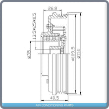 Cargar imagen en el visor de la galería, New A/C Compressor Clutch for Audi A4, A6 1.9L - PV4 115mm - TDI DENSO / 7SEU16C - Qualy Air
