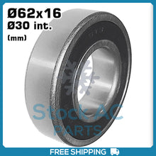 Cargar imagen en el visor de la galería, New A/C Compressor Bearing - 30x62x16 - YORK Compressor - Qualy Air