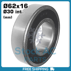 New A/C Compressor Bearing - 30x62x16 - YORK Compressor