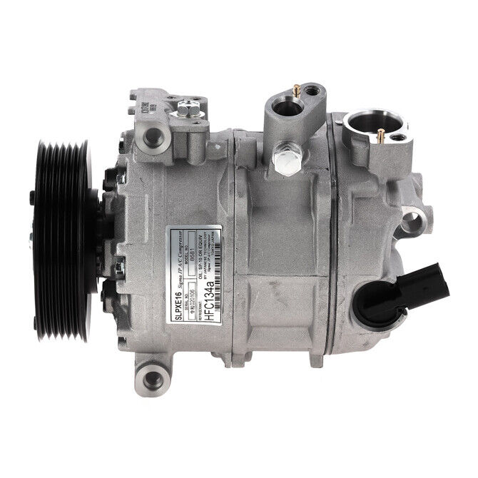 New A/C Compressor for Audi A3 / Volkswagen Beetle, CC, Eos, Golf, Golf R, GTI.. - Qualy Air