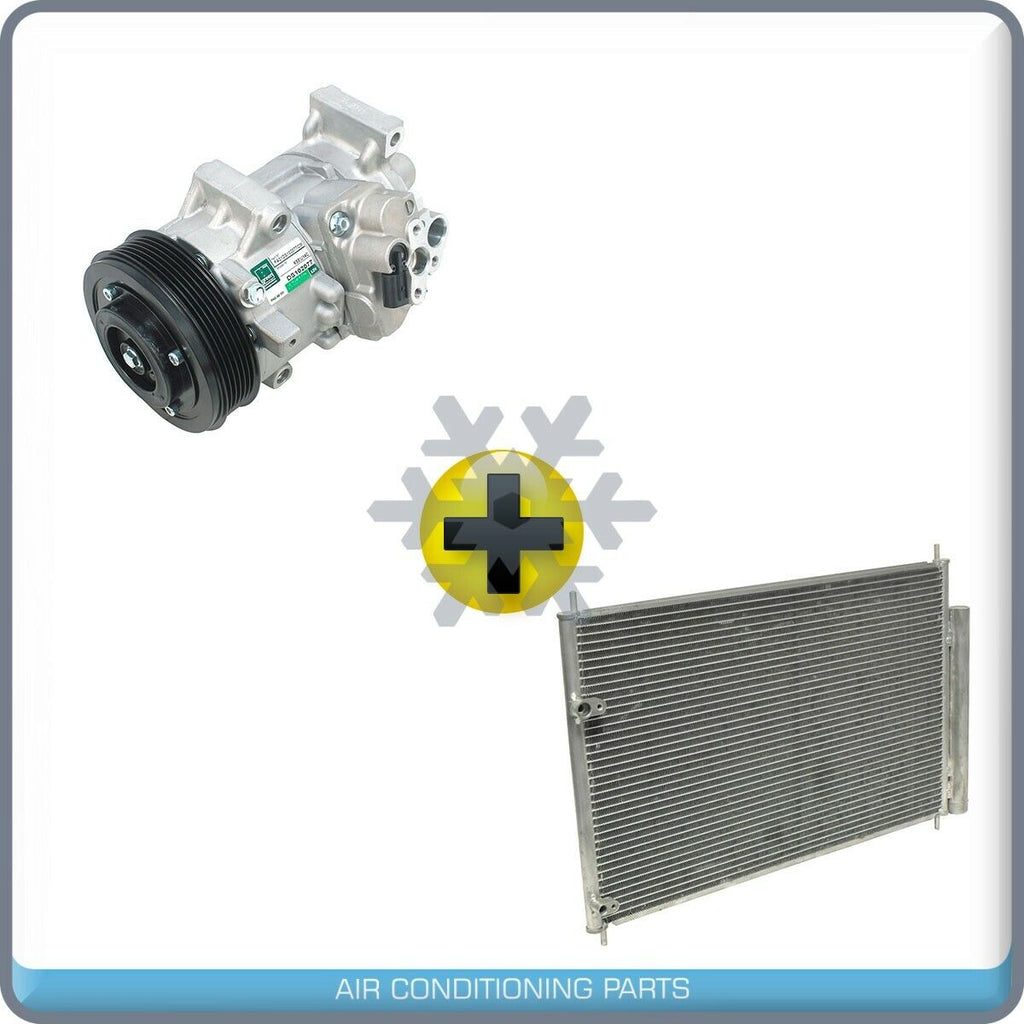 New AC Compressor + Condenser + Drier for Toyota Corolla, Matrix 1.8L 2011-14 - Qualy Air