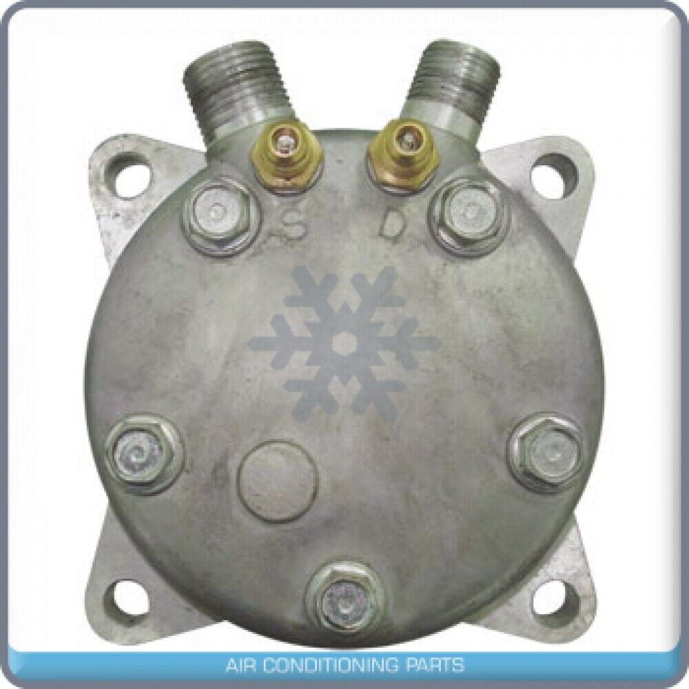 New A/C Compressor Back Cover fits  SD508 / SD5H14, H16 - Vertical Exit 8/10 - Qualy Air
