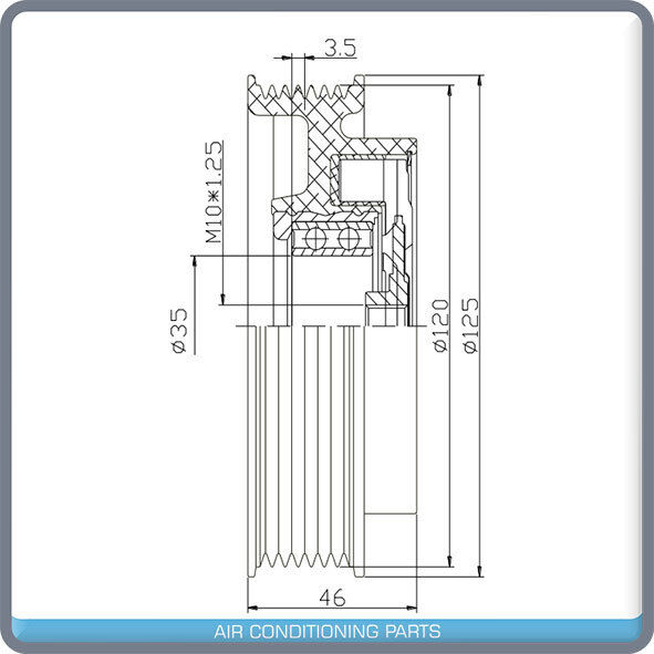 NEW A/C COMPRESSOR CLUTCH Fits MERCEDES-BENZ W639,W203,W204,W212,W220, - Qualy Air