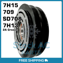 Load image into Gallery viewer, New A/C Compressor Pulley Sanden SD708, 709, 7H13, 7H15 - 2A 132mm - Qualy Air