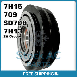 New A/C Compressor Pulley Sanden SD708, 709, 7H13, 7H15 - 2A 132mm - Qualy Air