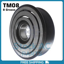 Load image into Gallery viewer, New A/C Compressor Pulley Seltec TM08,TM13,TM14,TM15,TM16 - 8 Groove - Qualy Air
