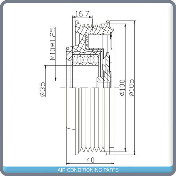 New A/C Compressor Clutch fits Audi A4 Quattro, A4 - 2007 to 2009 - Qualy Air