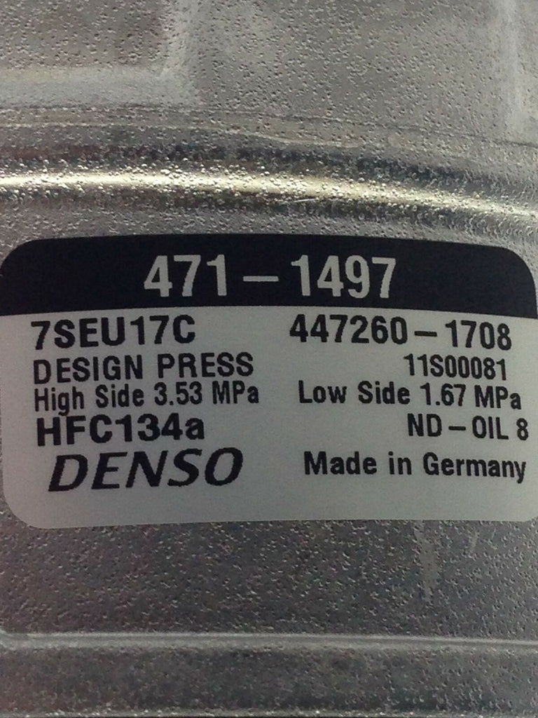 A/C Compressor OEM Denso 7SEU16C for Audi A3 / Seat Toledo / Volkswagen Be... QR - Qualy Air