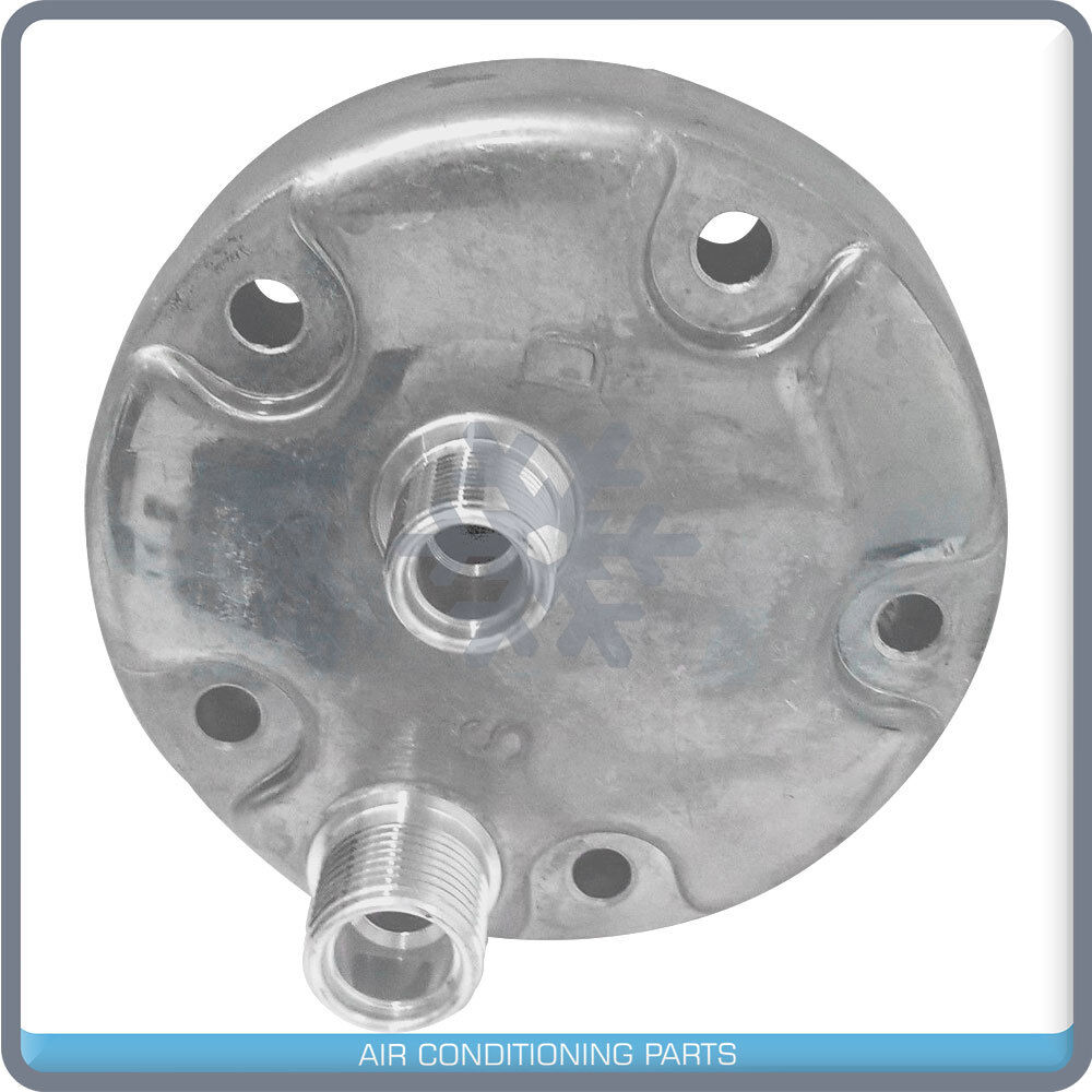 NEW A/C COMPRESSOR COVER SANDEN SD508 ORING HRZ 8X10 EXIT FITTINGS HEAD / BACK - Qualy Air