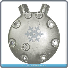 New AC Compressor Back Cover 8/10 Vertical Exit fits Sanden SD7H15 - Qualy Air