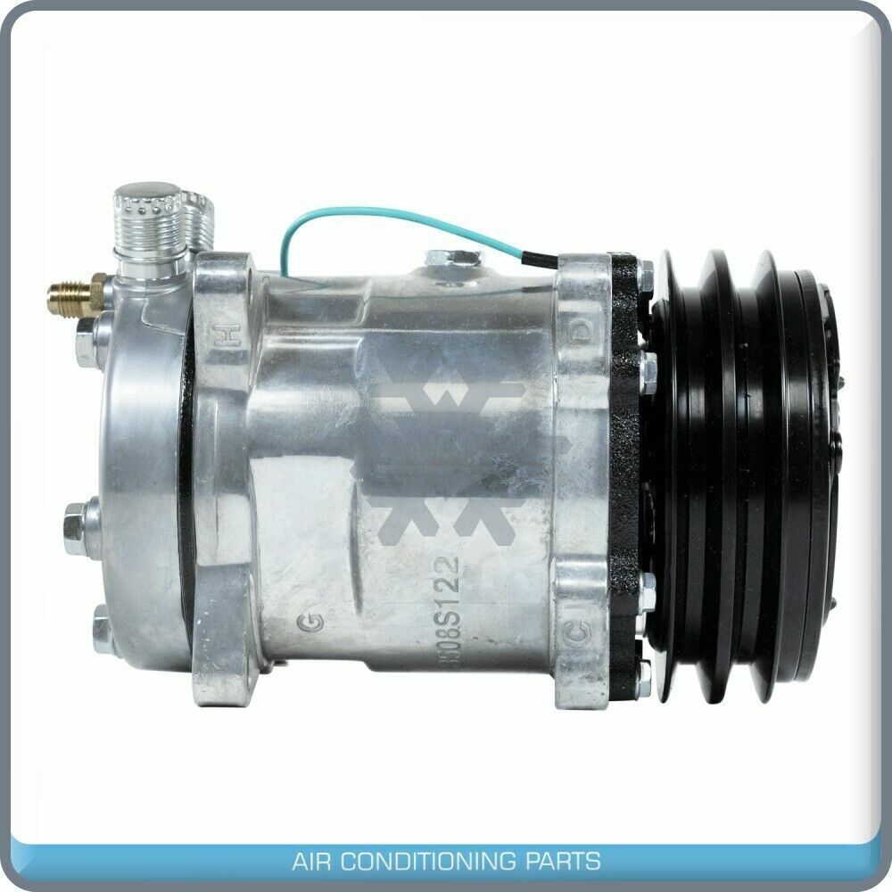 A/C Compressor Sanden SD508 & H14 Premium Line - 24V - 2A Groove - 9537 - Qualy Air