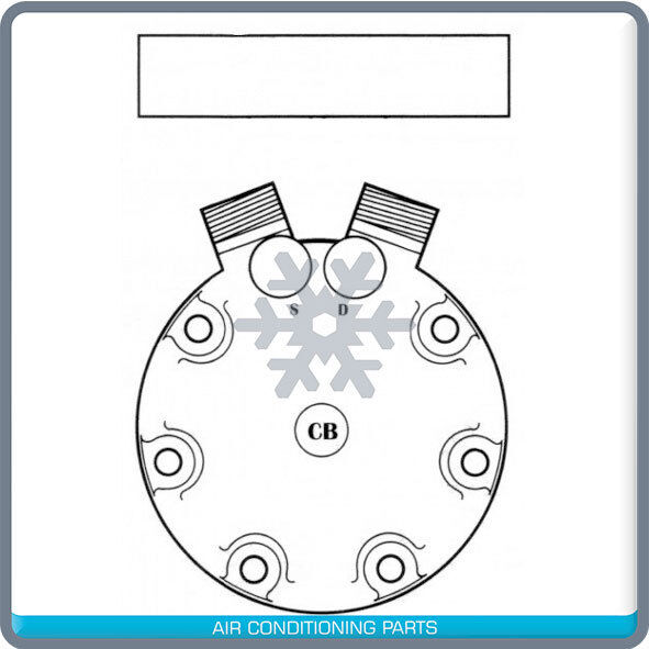 New A/C Compressor for Agco Allis Tractor 9130/9690 - OE# 72275276 - Qualy Air