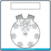 Cargar imagen en el visor de la galería, New A/C Compressor for Agco Allis Tractor 9130/9690 - OE# 72275276 - Qualy Air