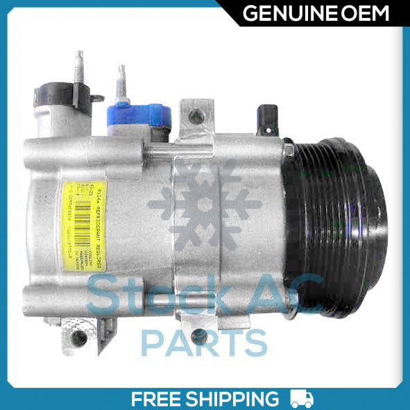New OEM AC Compressor for Ford E-150, E-250, E-350 SD, E-450 SD - OE# 7C2Z19703A - Qualy Air
