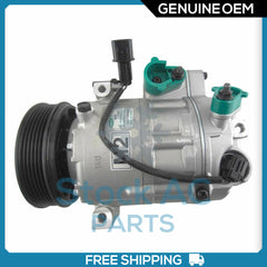 New OEM AC Compressor for Hyundai Genesis, Equus - 2009 to 2013 - OE# 977013M100