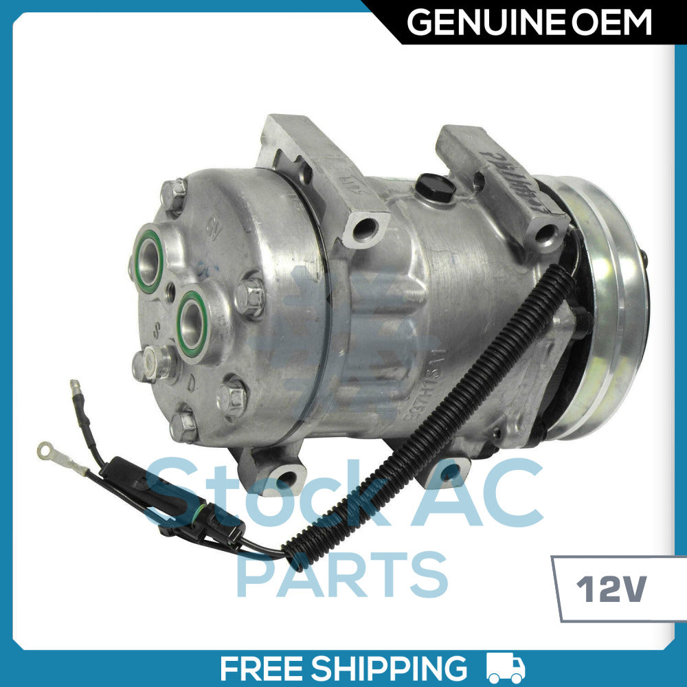 New OEM A/C Compressor Sanden 2A Groove - 12V - OE# 75R89462 - Qualy Air