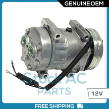 Cargar imagen en el visor de la galería, New OEM A/C Compressor Sanden 2A Groove - 12V - OE# 75R89462 - Qualy Air