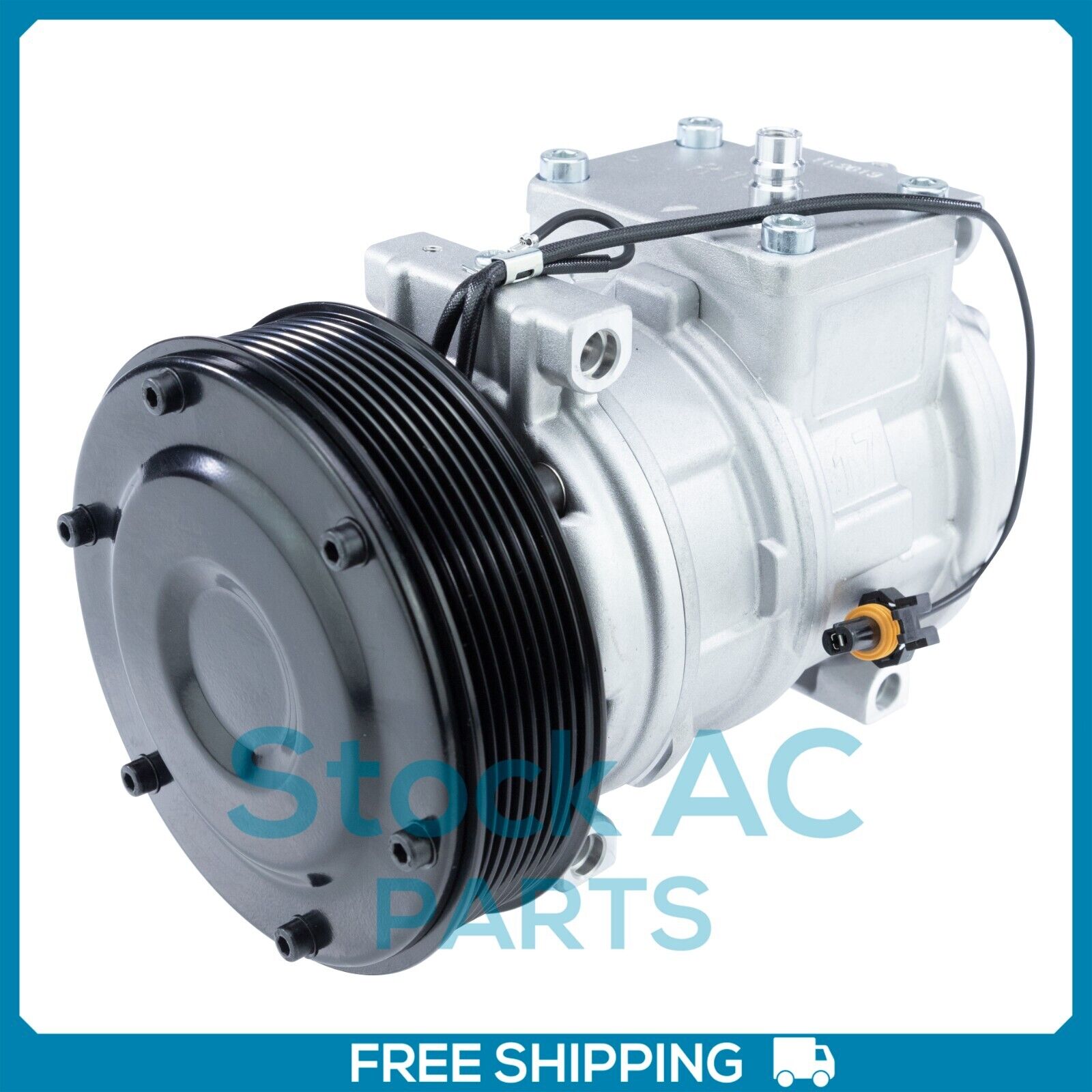 New AC Compressor fits JOHN DEERE 7000/8000 SERIES - Denso 10PA17 - Qualy Air