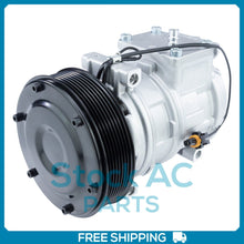 Cargar imagen en el visor de la galería, New AC Compressor fits JOHN DEERE 7000/8000 SERIES - Denso 10PA17 - Qualy Air