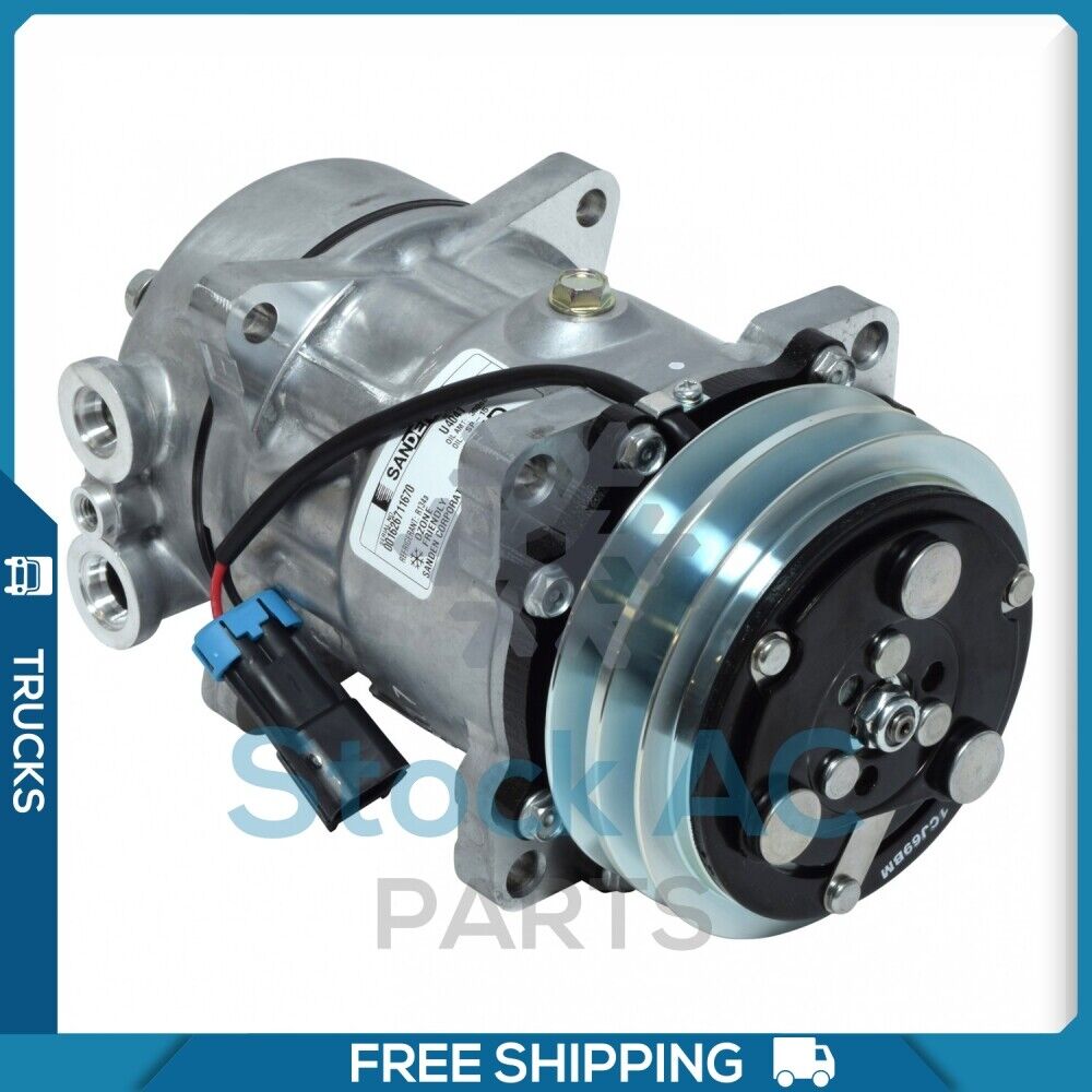 New OEM Sanden A/C Compressor for Kenworth T2000, W900B - OE# 4426SAN/ 4696E - Qualy Air