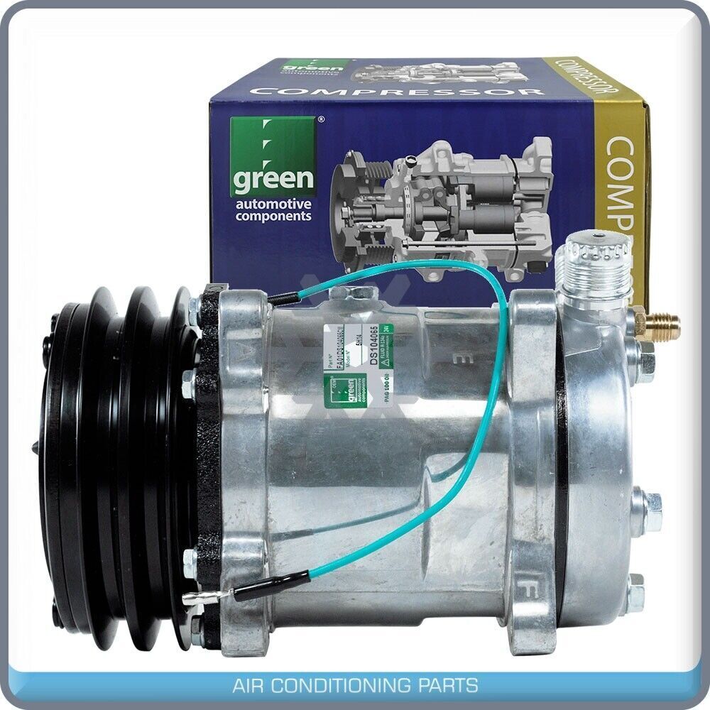 A/C Compressor Sanden SD508 & H14 Premium Line - 24V - 2A Groove - 9537 - Qualy Air