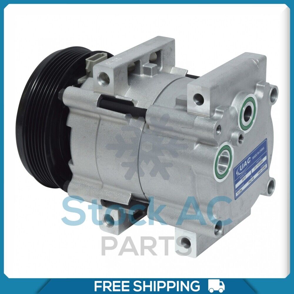 A/C Compressor for Ford Bronco, E-150, E-250, E-350, Econoline, F-150, F-2.. - Qualy Air