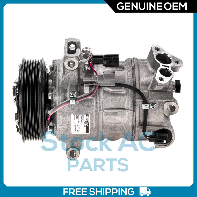 New Sanden OEM A/C Compressor fits Nissan Sentra w/ Sensor 1.8L - 2013 to 2019 - Qualy Air