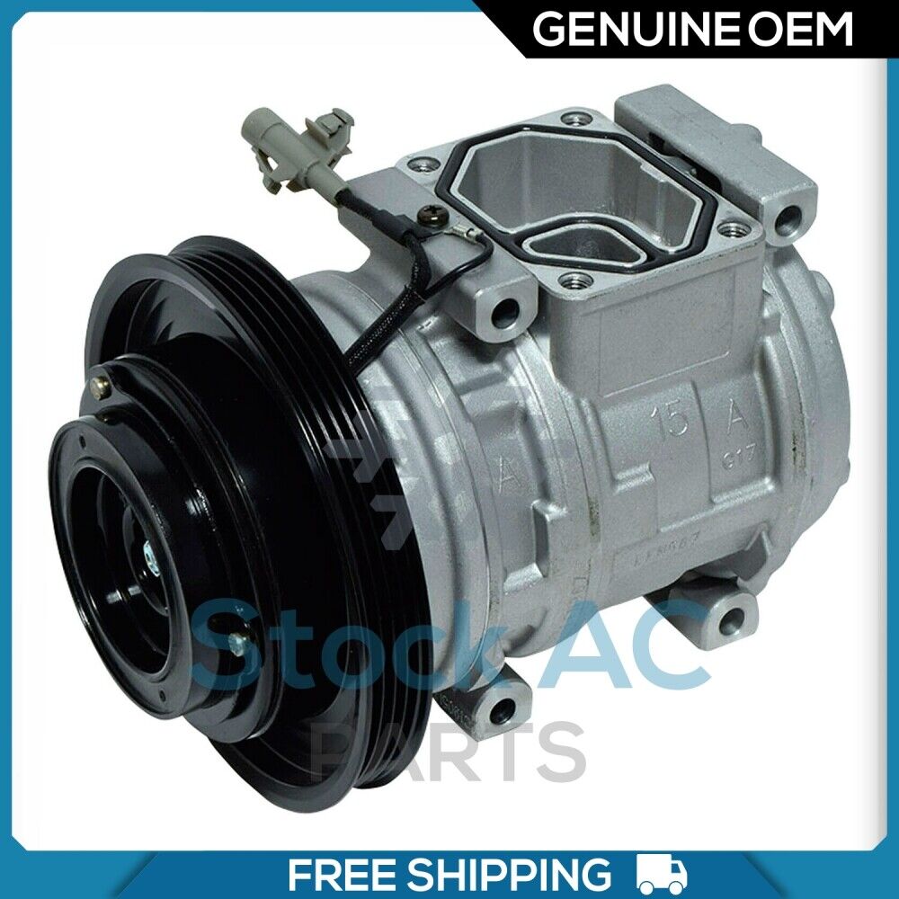 New OEM AC Compressor fits Toyota Corolla 1989 to 1999 / Geo Prizm 1989 to 1992 - Qualy Air
