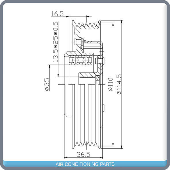 NEW A/C Compressor Clutch Assembly for AUDI A6,A4,A8,S4,S6,S8 - OE# 8E0260805F - Qualy Air