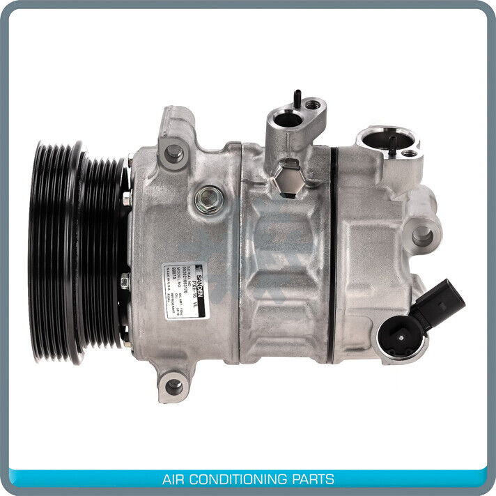 New OEM A/C Compressor for Volkswagen Beetle, Jetta, Passat 2.5L - 2008 to 2014 - Qualy Air