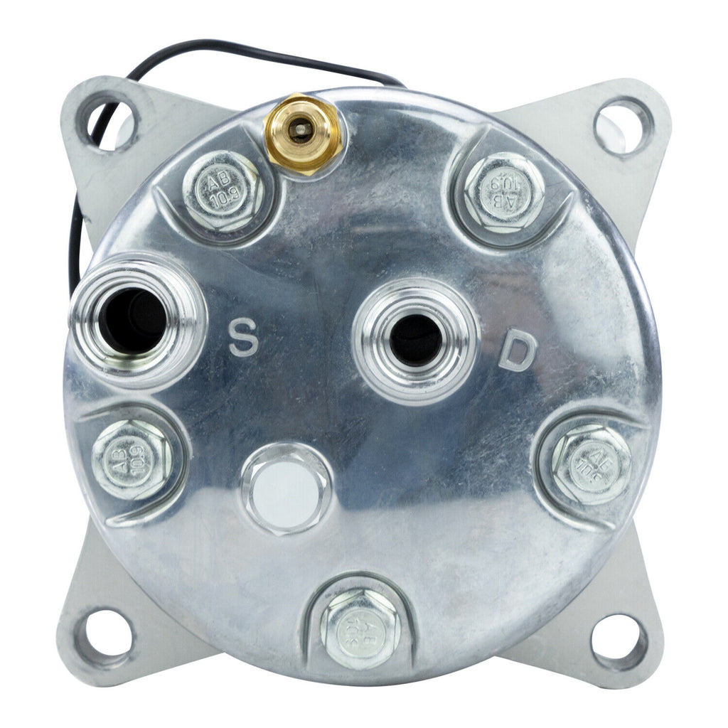 A/C Compressor Sanden SD508 & H14  - 12V - 8 Groove Serpentine - 9537 - Qualy Air