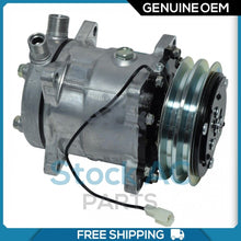 Cargar imagen en el visor de la galería, A/C Compressor OEM Sanden SD5H11 for OE# 1401483 QR - Qualy Air