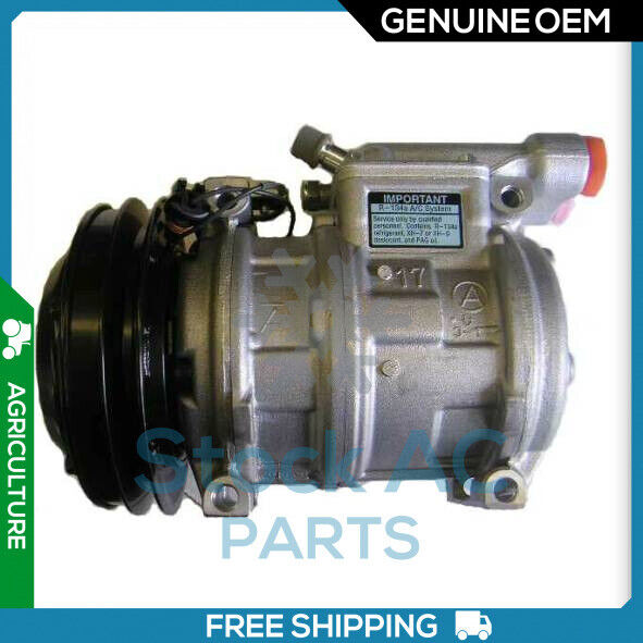 New OEM A/C Compressor for JOHN DEERE 300D, 315D, 410D, 510D, 540E, 540G.. - Qualy Air