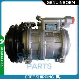 New OEM A/C Compressor for JOHN DEERE 300D, 315D, 410D, 510D, 540E, 540G.. - Qualy Air