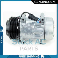 A/C Compressor OEM Sanden SD7H15 for Kenworth / Peterbilt QR