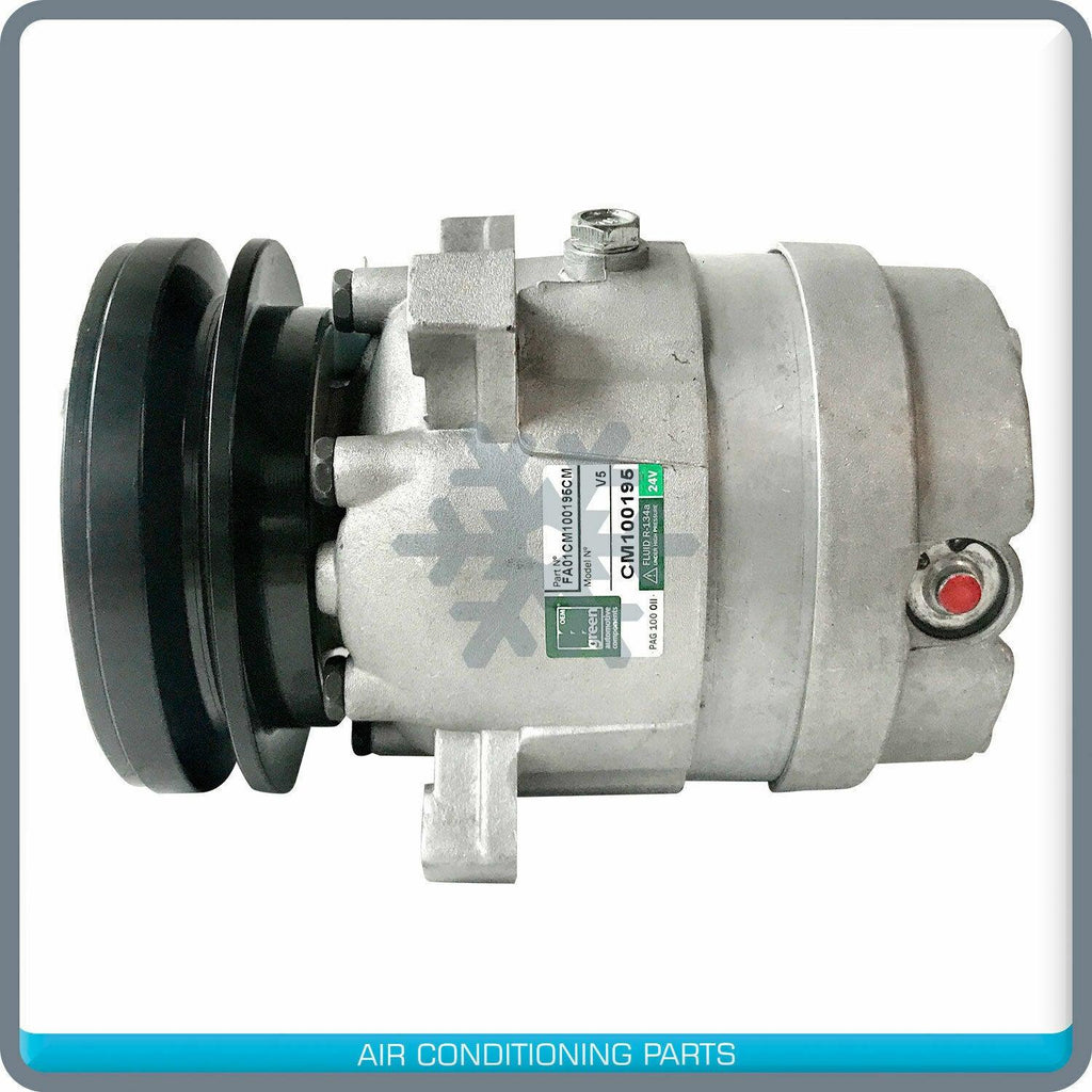 New A/C Compressor fits Hyundai Excavator R130LC-3 / R210LC-3 - OE# 11EM90040 - Qualy Air