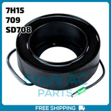 New A/C Compressor Coil Sanden SD708, 709, 7H15 - 12V - OE# 46109920