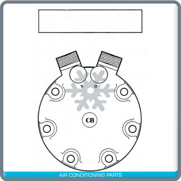 New A/C Compressor for Ford New Holland Tractor / CASE - OE# 5165548 / 5165549 - Qualy Air