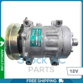 New OEM A/C Compressor for Ford/New Holland H9870 BALE WAGON - OE# 87430122 - Qualy Air