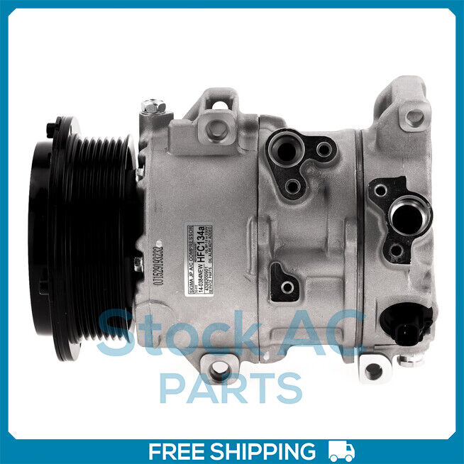 New A/C Compressor fits Toyota Camry 2.4L 2007 to 2009 & RAV4 2.4L 2006 to 2008 - Qualy Air