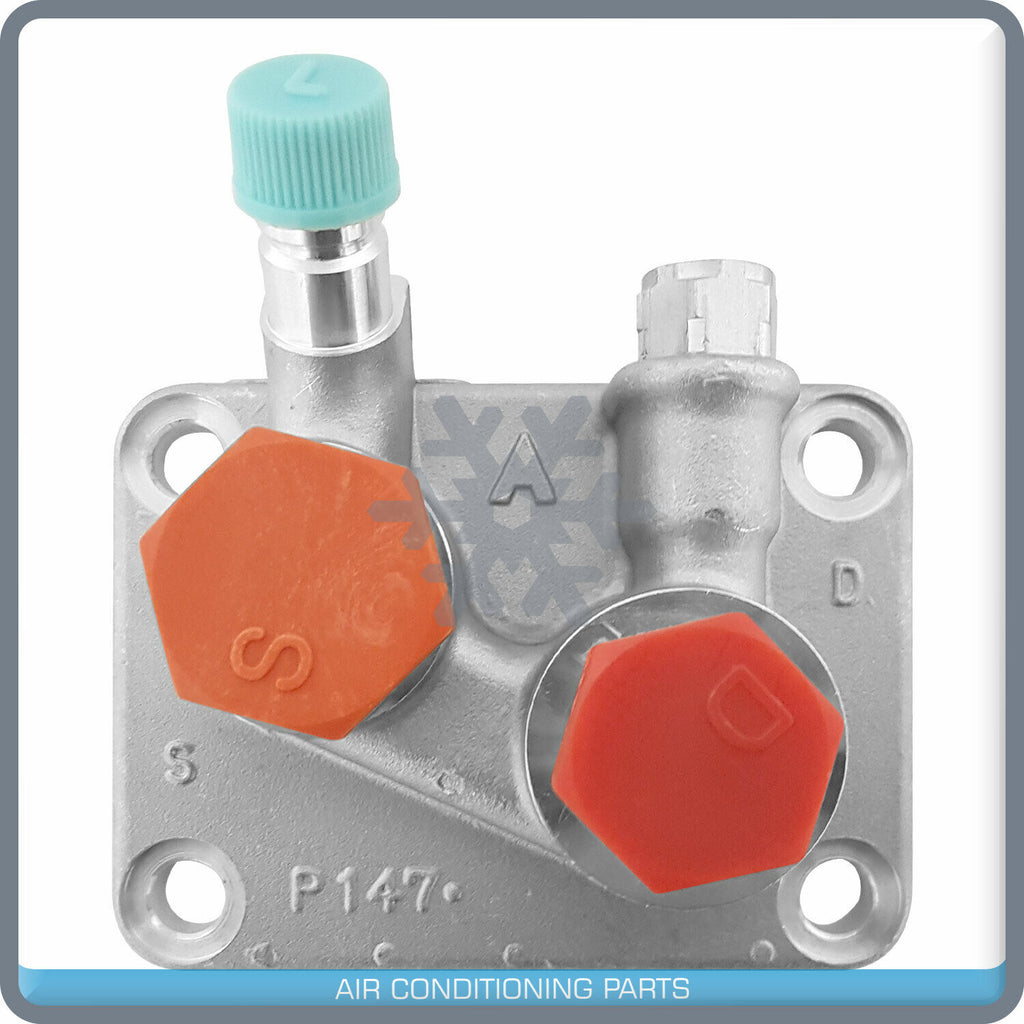 NEW A/C COMPRESSOR MANIFOLD 10PA17C JOHN DEERE - OE# AT168543, AT163728 - Qualy Air