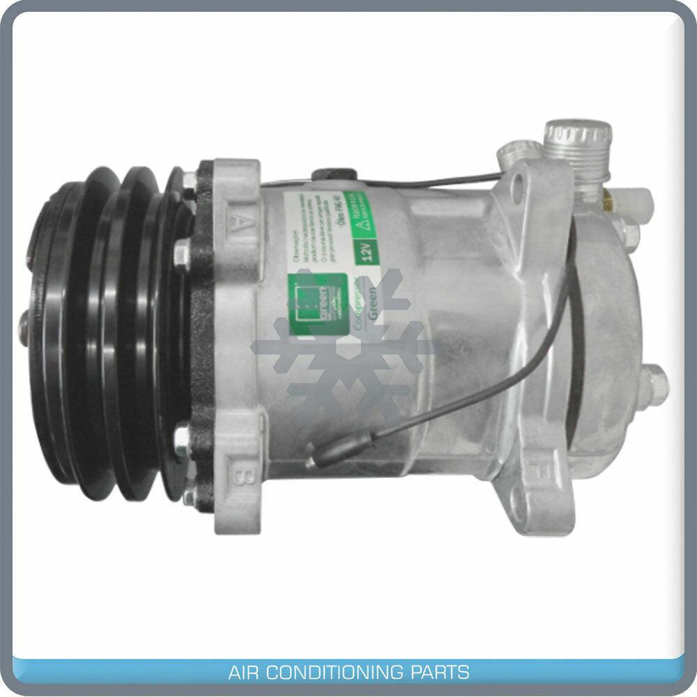 NEW A/C KIT COMPRESSOR WITH YORK TO SANDEN MOUNT AND RECEIVER + UNDER DASH - Qualy Air