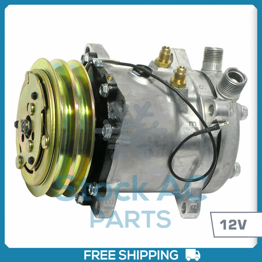New A/C Compressor Sanden SD511 & H07 - 12V - 2A Groove - 5104 RQ - Qualy Air