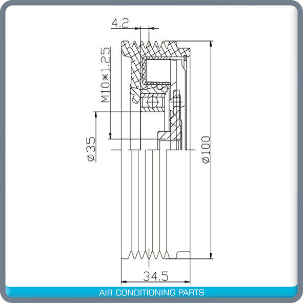 New A/C Compressor Clutch  5SE12C Fits BMW E90, E81, E91 2005-07 - Qualy Air