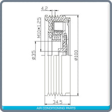 Cargar imagen en el visor de la galería, New A/C Compressor Clutch  5SE12C Fits BMW E90, E81, E91 2005-07 - Qualy Air